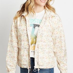 SOLD!! Maurices Floral Windbreaker NWT
